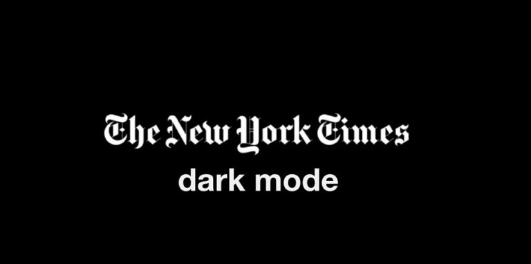 How to get the NYTimes in Dark Mode in Easy Steps