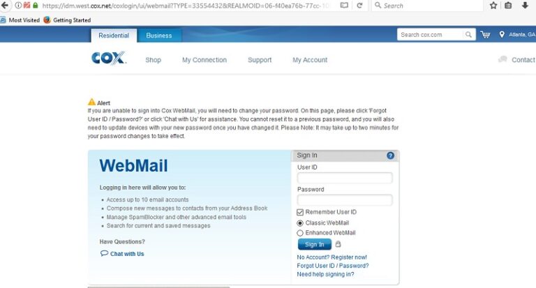 Complete Cox Webmail Nett Login Account Instructions